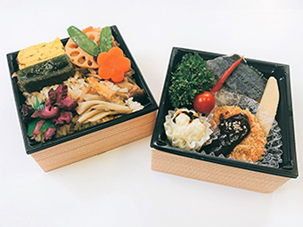 鰆の塩焼きと味噌カツの御弁当