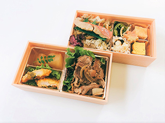 【肉と魚】ポン酢で味わう牛焼肉添え二段御膳